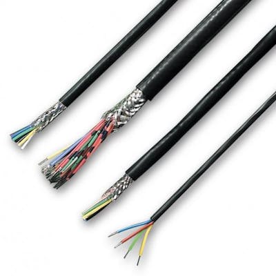 7-2-6C Def-stan screened data cable, black, per m