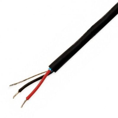 VDC Contractor PVC 1 pair audio cable, black, 100m reel