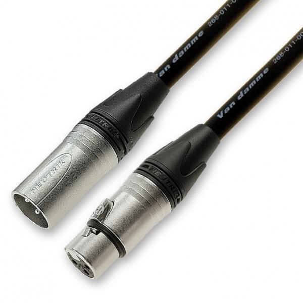 CSP995  ポケットダム（XLR3-FD+XLR3-MD） CURRENT Van Damme Smart Control 1 pair DMX cable Neutrik 3 pole XLR male