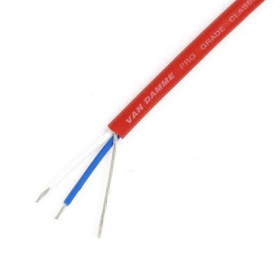 Van Damme Pro Grade Classic XKE 1 pair install cable, red, per metre