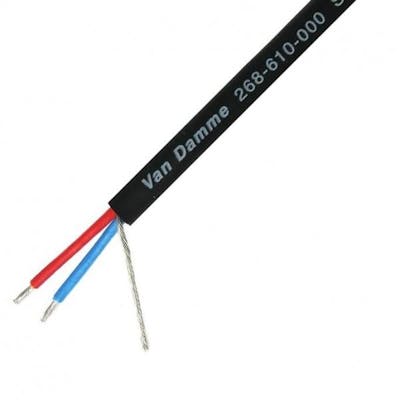 Van Damme Smart Control DMX 1 pair cable, black, per metre
