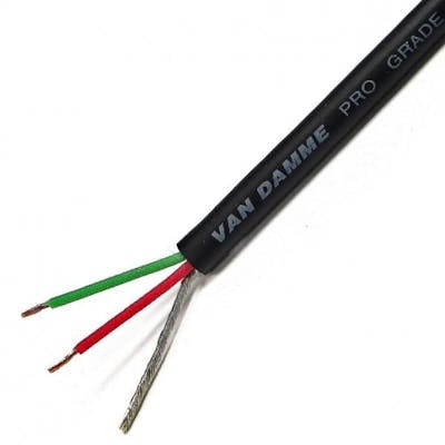 Van Damme Tour Grade Classic XKE pro-patch cable, black, per metre
