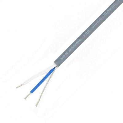 Van Damme Pro Grade Classic XKE 1 pair install cable, grey, per metre