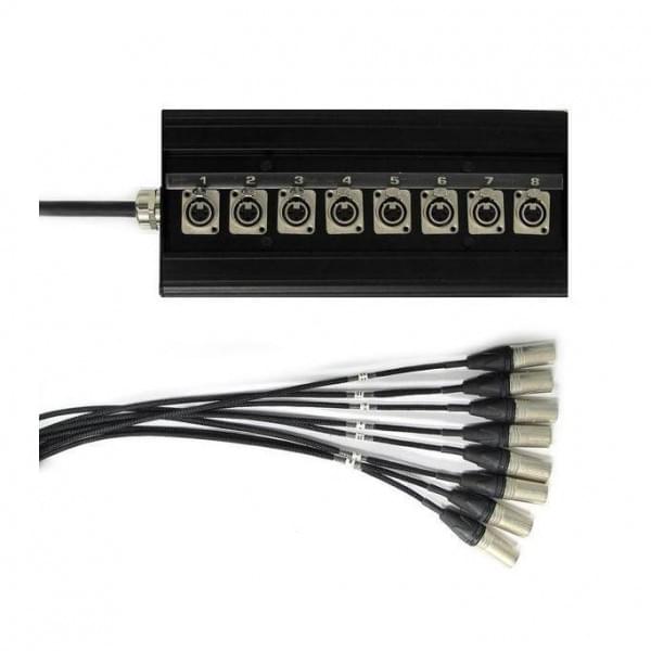 自作 8ch Neutrik XLRステージボックス 1m「タイムセール中」 Studiocare Neutrik 8/4 Stagebox