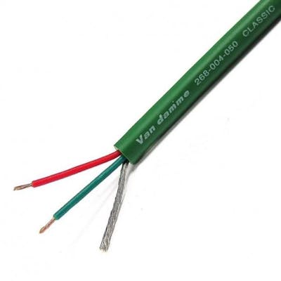Van Damme Tour Grade Classic XKE pro-patch cable, green, per metre