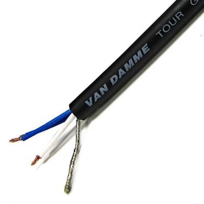 Van Damme Tour Grade Classic XKE starquad microphone cable, black, per metre