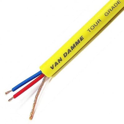 Van Damme Tour Grade Classic XKE microphone cable, yellow, per metre
