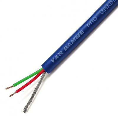 Van Damme Tour Grade Classic XKE pro-patch cable, blue, per metre