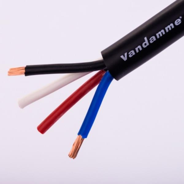 Van Damme Black Series Tour Grade Speaker Cable 2 x 4mm SOLD BY THE METRE 