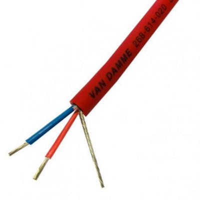 Van Damme Smart Control DMX 1 pair cable, red, per metre
