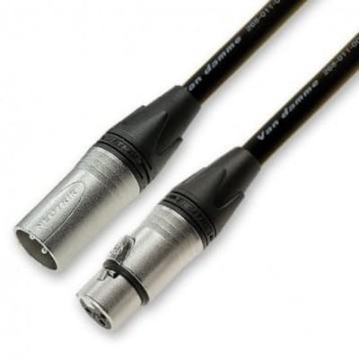 Van Damme Smart Control 1 pair DMX cable Neutrik 5 pole XLR male to female 1m