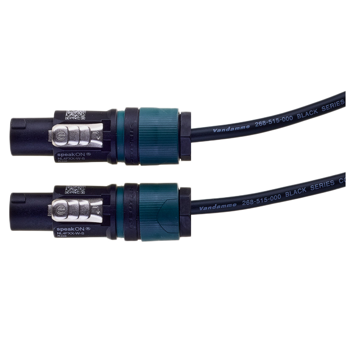 697★NEUTRIK NＬ4FX ×8個 Neutrik Speakon NL4FX to NL4FX Black Series Tour Grade 2 x 1.5mm 10m